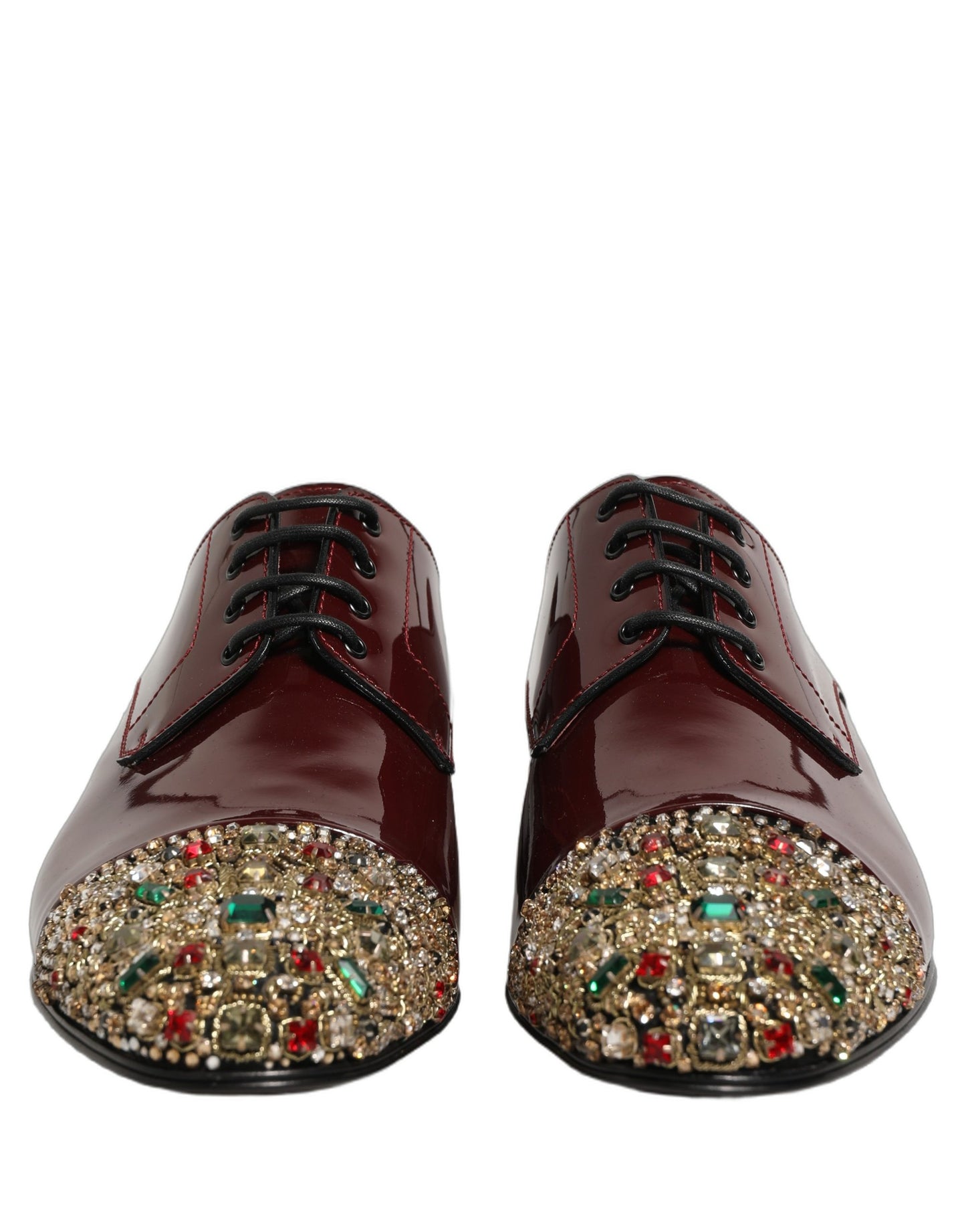 Maroon Embellished Derby Dress Formal Shoes