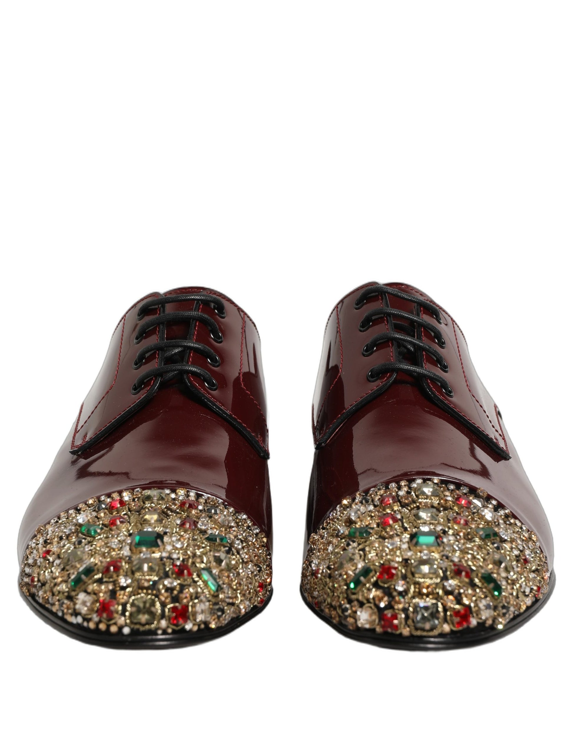 Maroon Embellished Derby Dress Formal Shoes