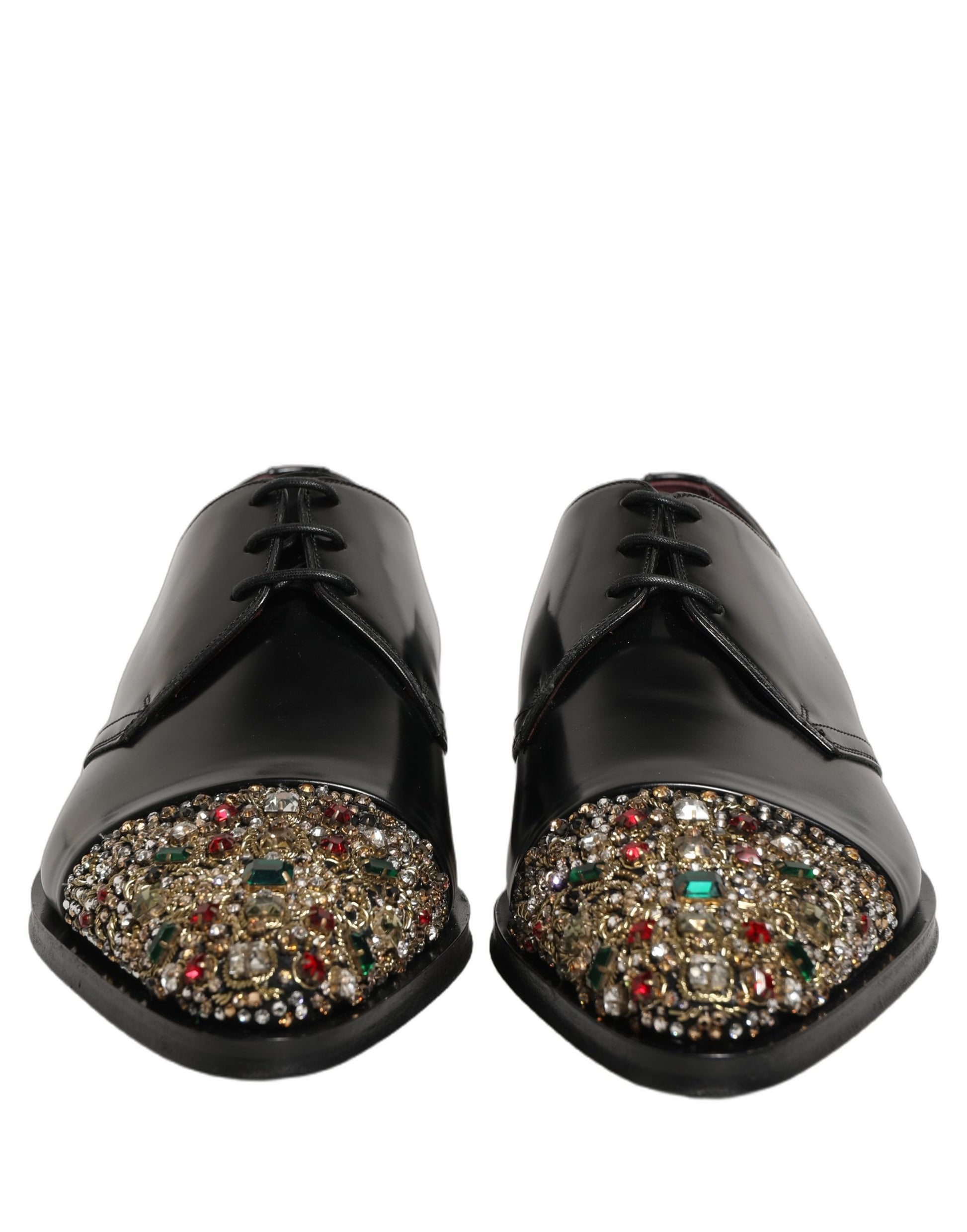 Black Embellished Derby Dress Formal Shoes