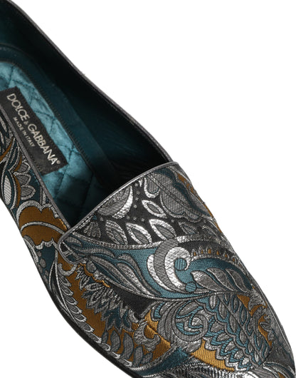 Multicolor Paisley Brocade Men Loafers Shoes