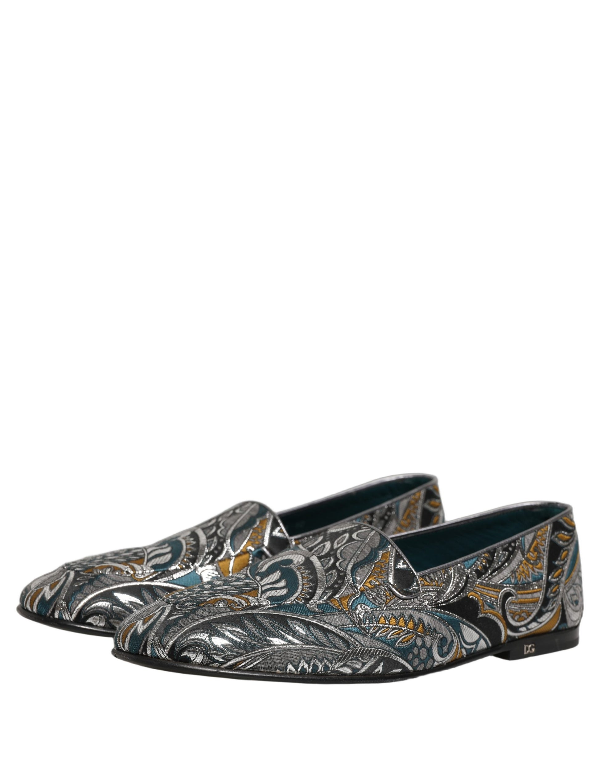Multicolor Paisley Brocade Men Loafers Shoes