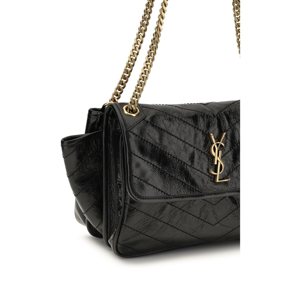 Black Calf Leather Bos Taurus Shoulder Bag