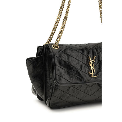 Black Calf Leather Bos Taurus Shoulder Bag
