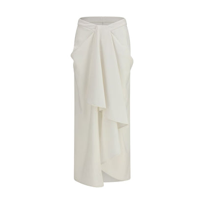 White Wool Oves Aries Long Skirt