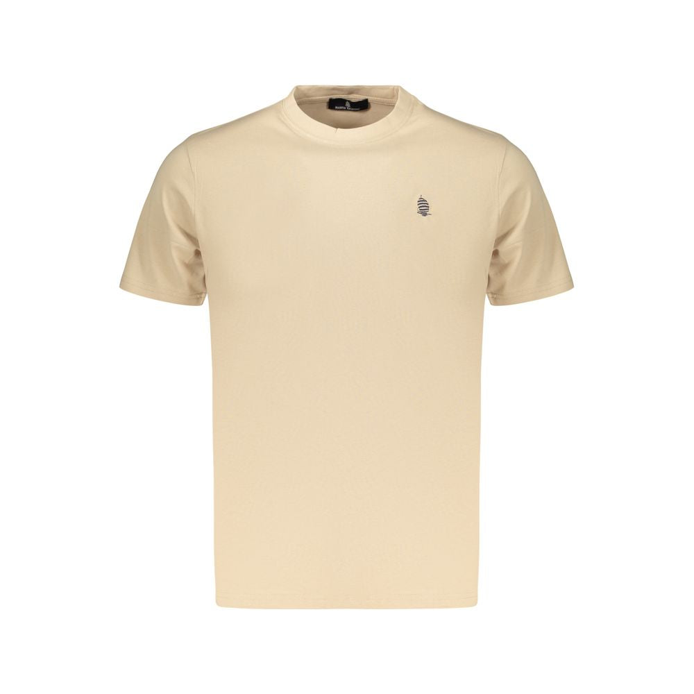 Beige Cotton Men's T-Shirt