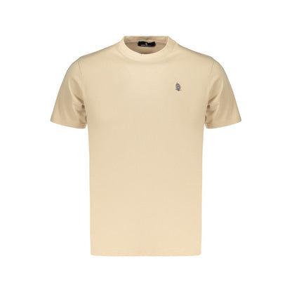 Beige Cotton Men's T-Shirt