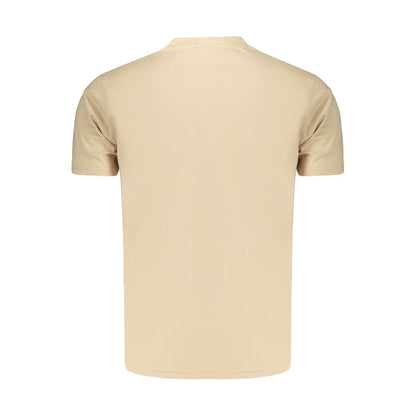 Beige Cotton Men's T-Shirt