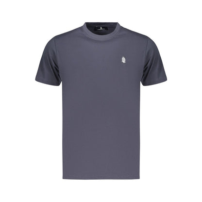Blue Cotton Men's T-Shirt