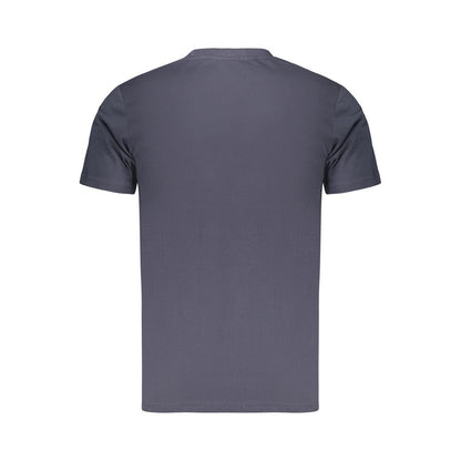 Blue Cotton Men's T-Shirt