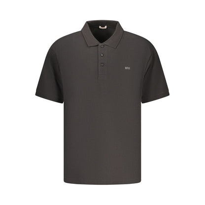 Black Cotton Men's Polo Shirt