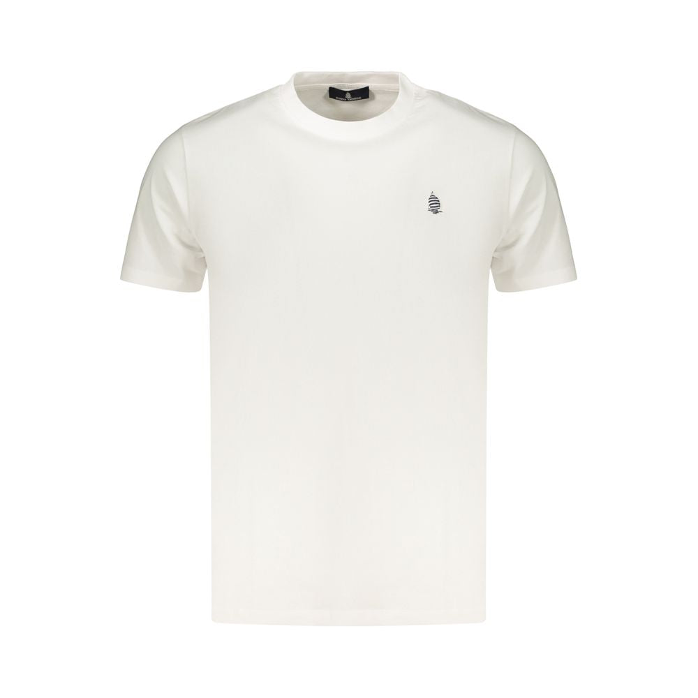 White Cotton Men's T-Shirt