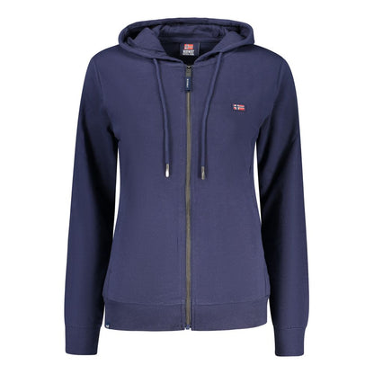 Blue Cotton Women's Sweatshirt