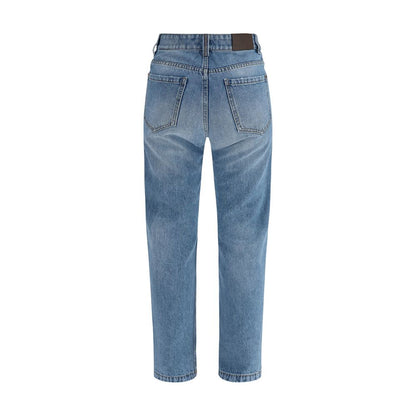 Blue Cotton Jeans Denim