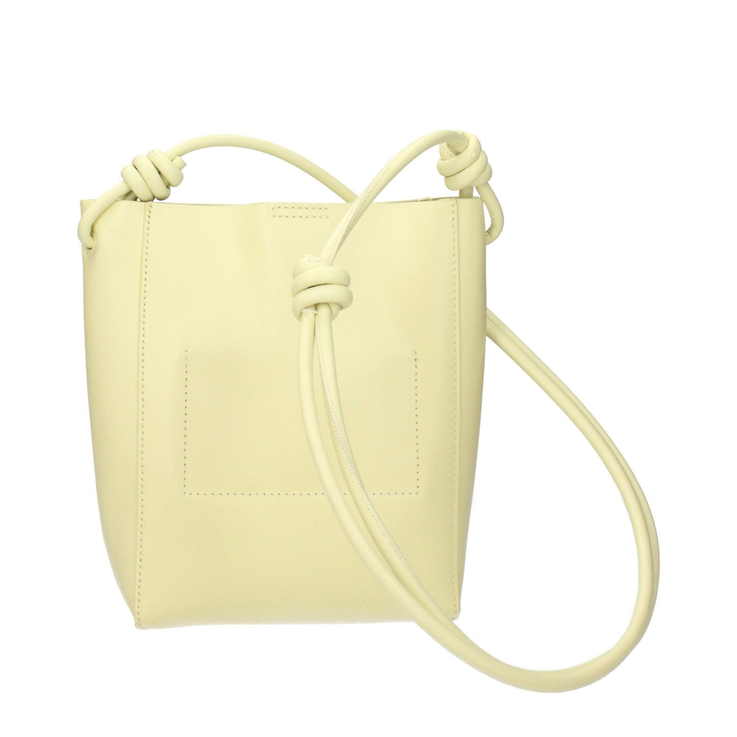 Yellow Leather Crossbody Bag