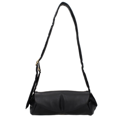 Black Leather Crossbody Bag