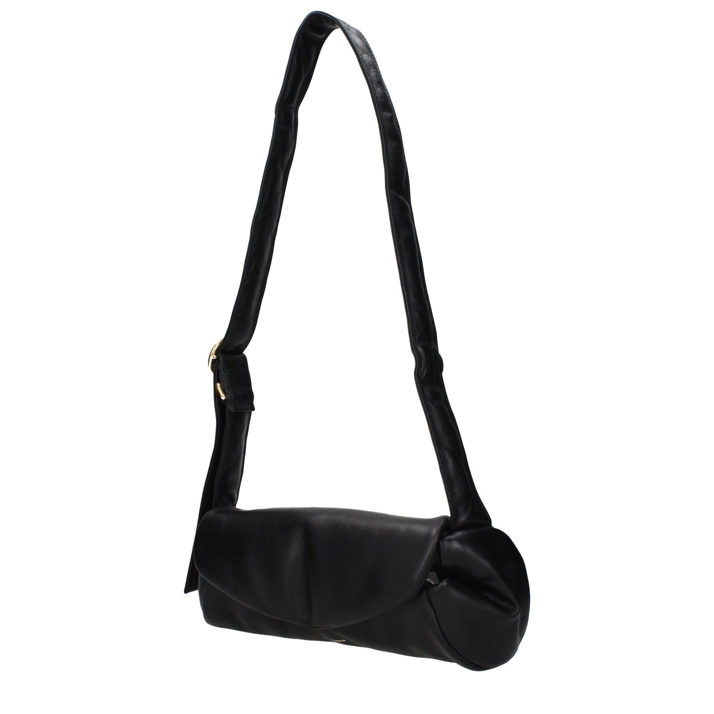 Black Leather Crossbody Bag