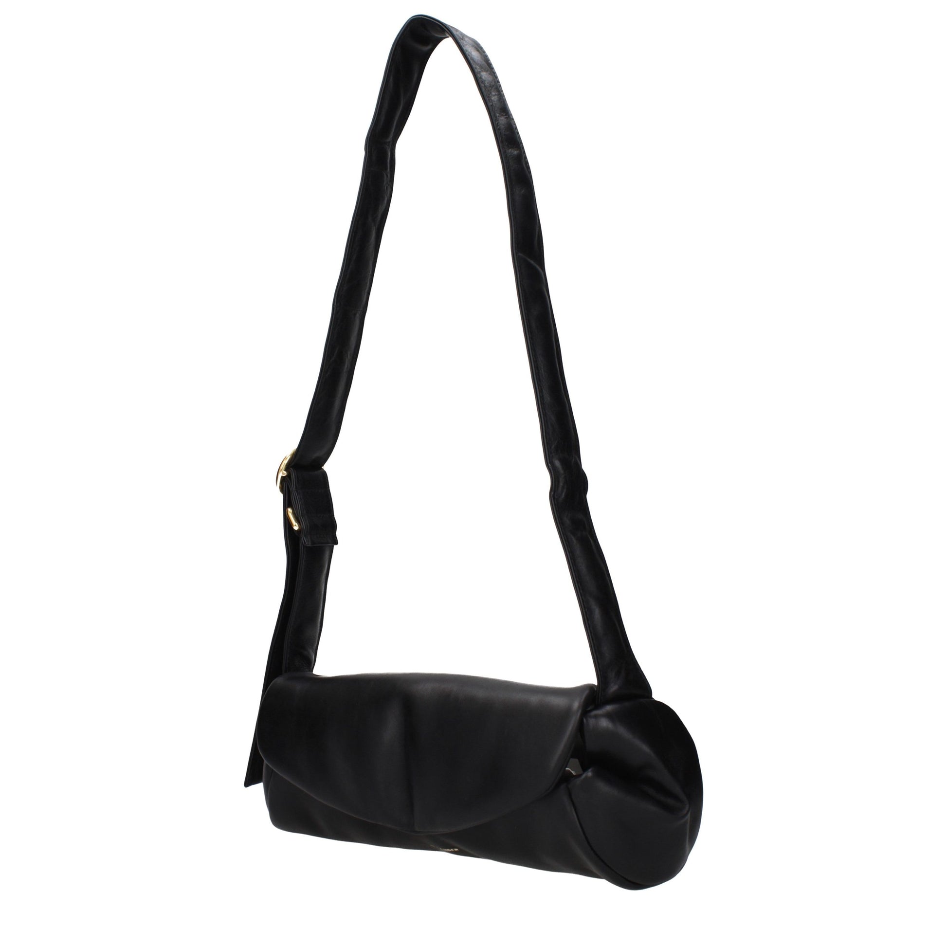 Black Leather Crossbody Bag