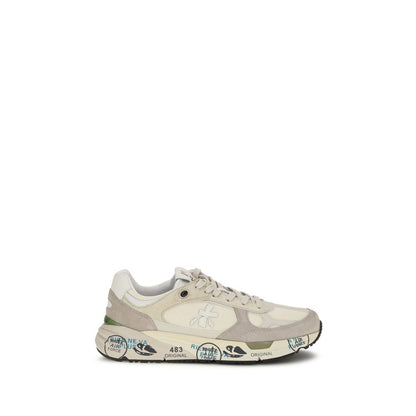 Beige Polyamide Low Top Sneakers