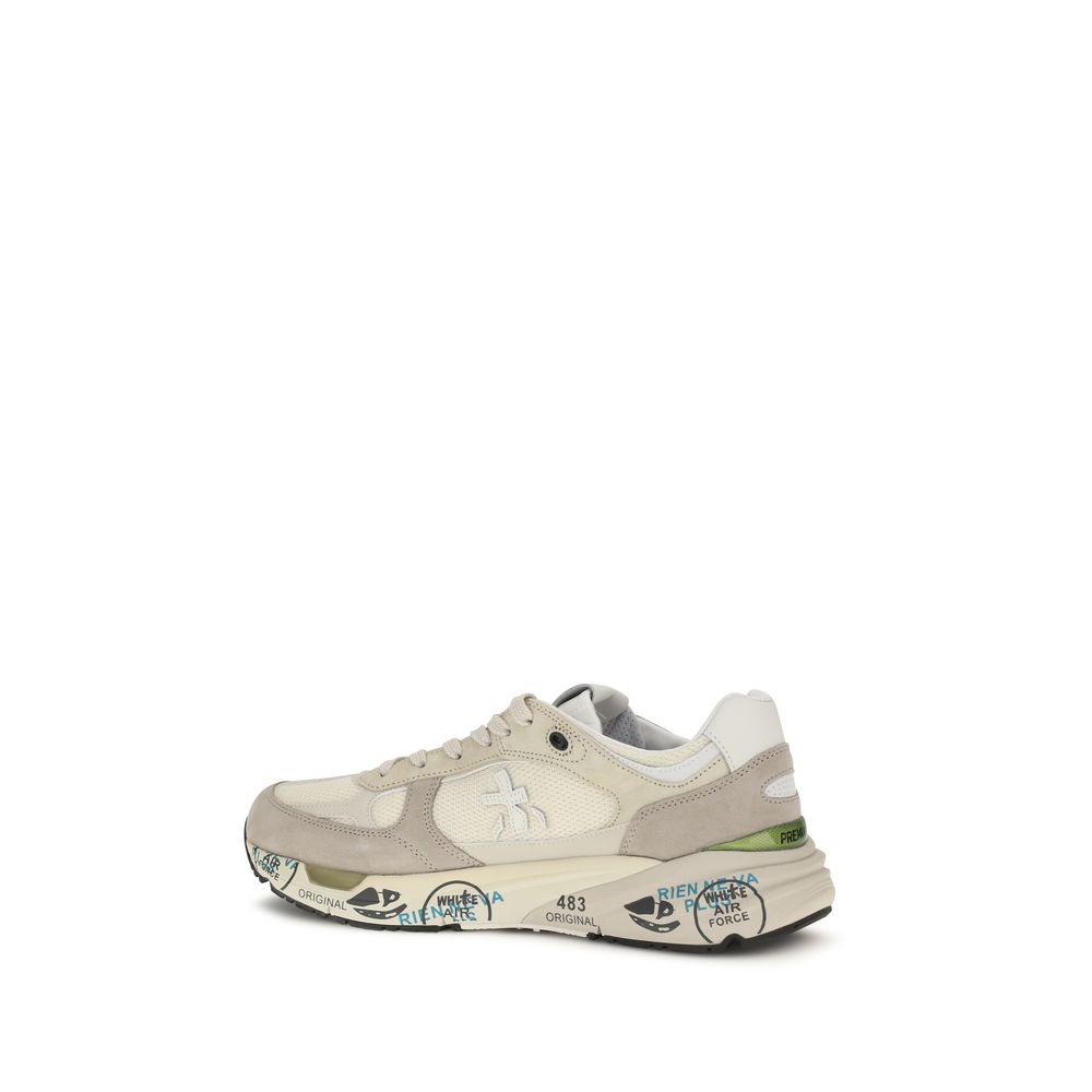 Beige Polyamide Low Top Sneakers