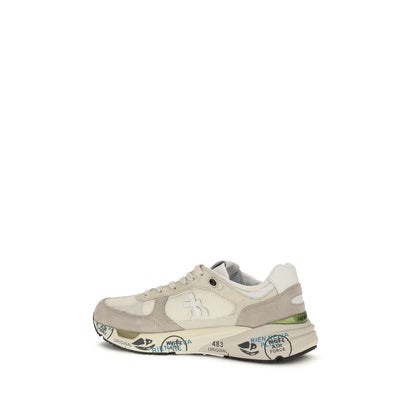 Beige Polyamide Low Top Sneakers