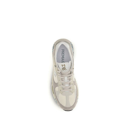 Beige Polyamide Low Top Sneakers