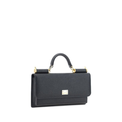 Black Calf Leather Bos Taurus Shoulder Bag