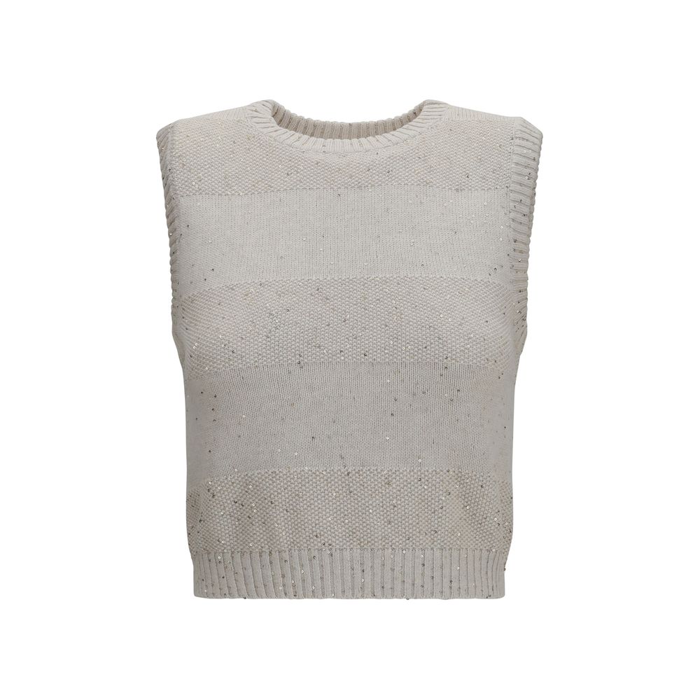 Beige Cotton Sweatshirt