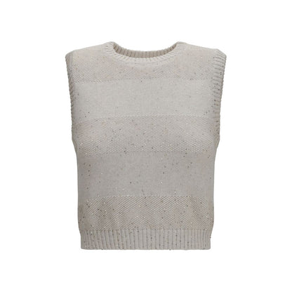 Beige Cotton Sweatshirt