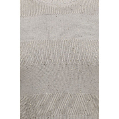 Beige Cotton Sweatshirt