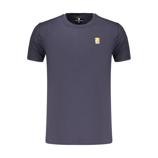 Blue Cotton Men's T-Shirt