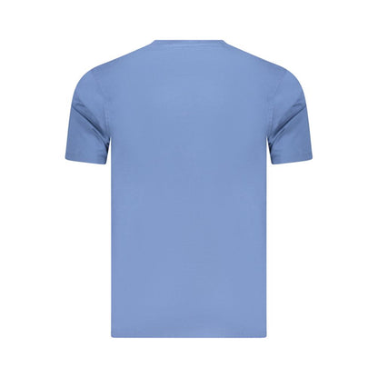 Blue Cotton Men's T-Shirt