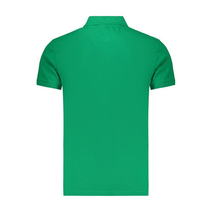 Green Cotton Men's Polo Shirt