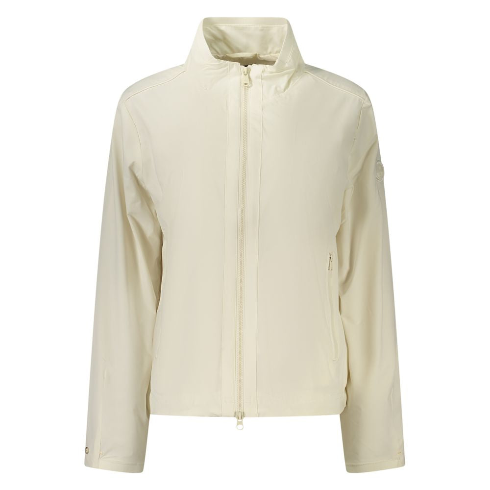 White Nylon Women's Jacket
