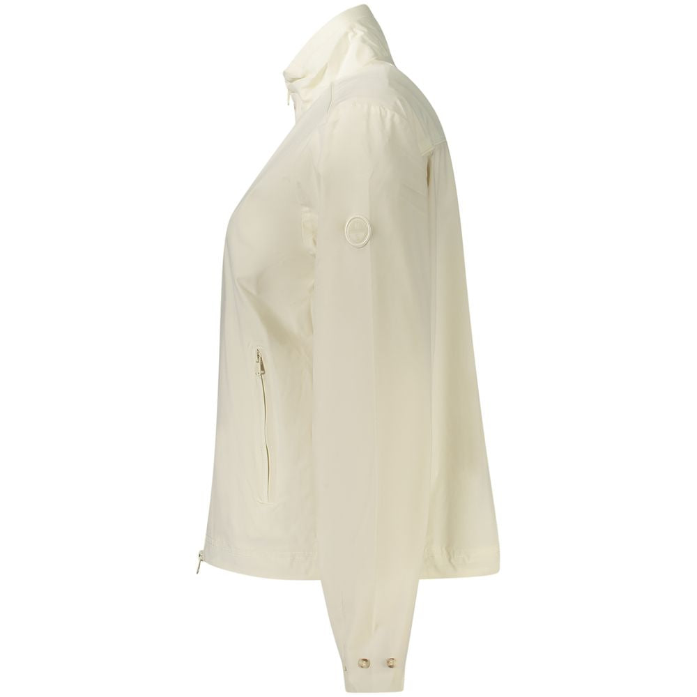 White Nylon Women's Jacket