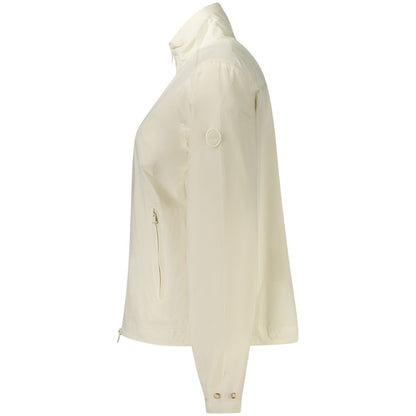 White Nylon Women's Jacket