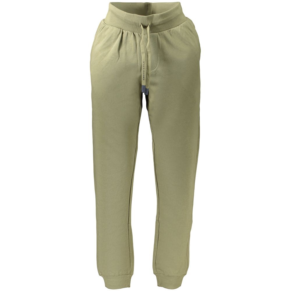 Green Cotton Men's Trouser