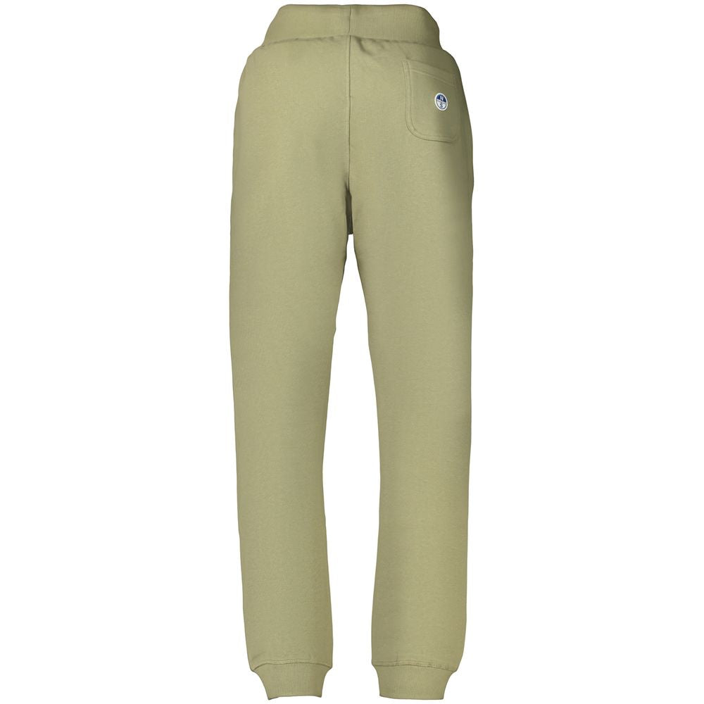 Green Cotton Men's Trouser