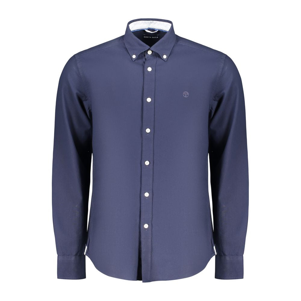 Blue Cotton Mens Shirt