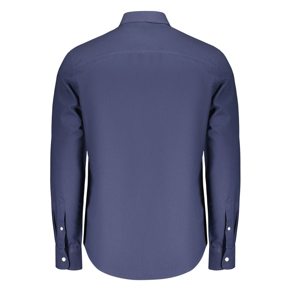 Blue Cotton Mens Shirt