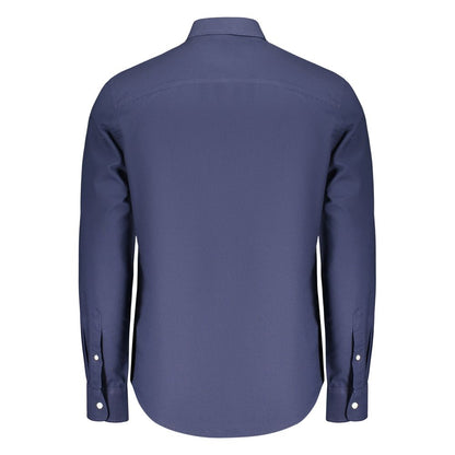 Blue Cotton Mens Shirt