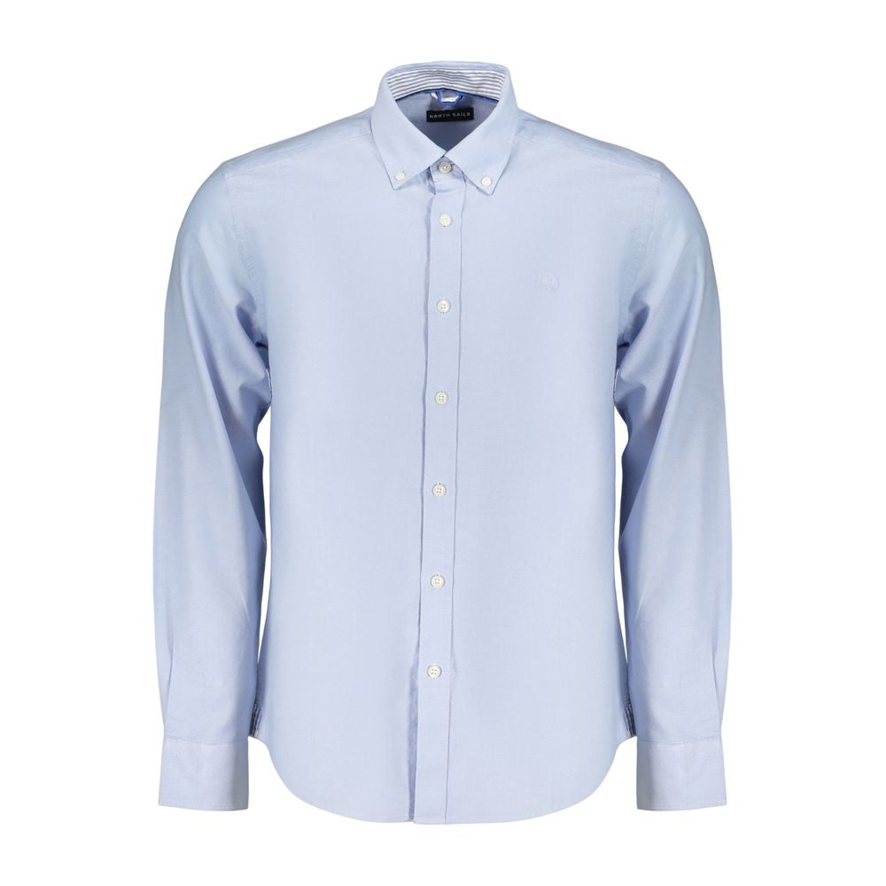 Blue Cotton Dress Shirt
