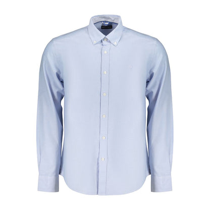 Blue Cotton Dress Shirt