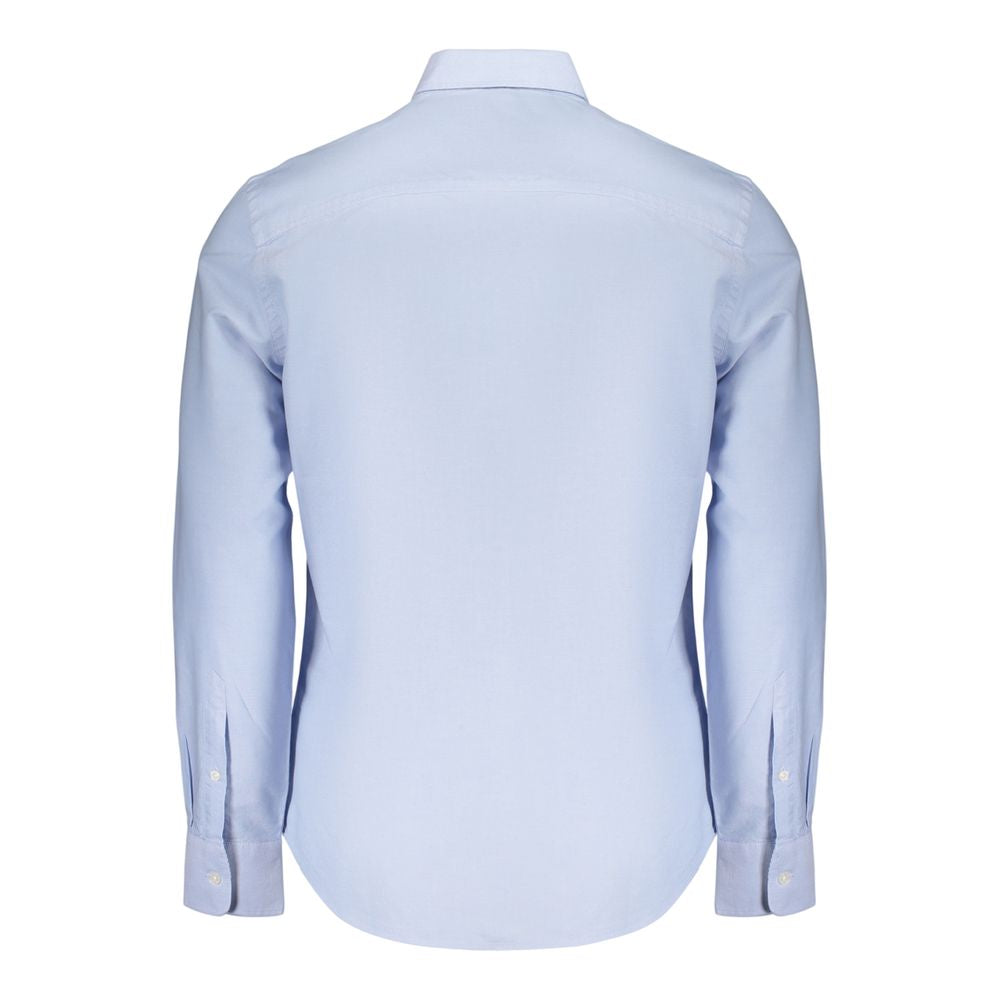 Blue Cotton Dress Shirt