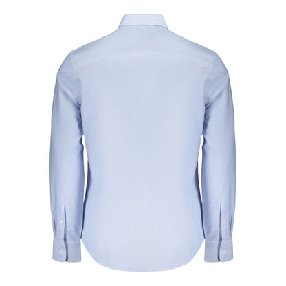 Blue Cotton Dress Shirt