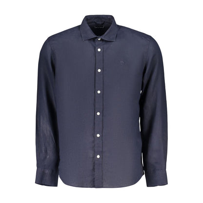 Blue Linen Dress Shirt