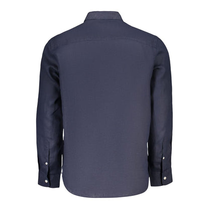 Blue Linen Dress Shirt