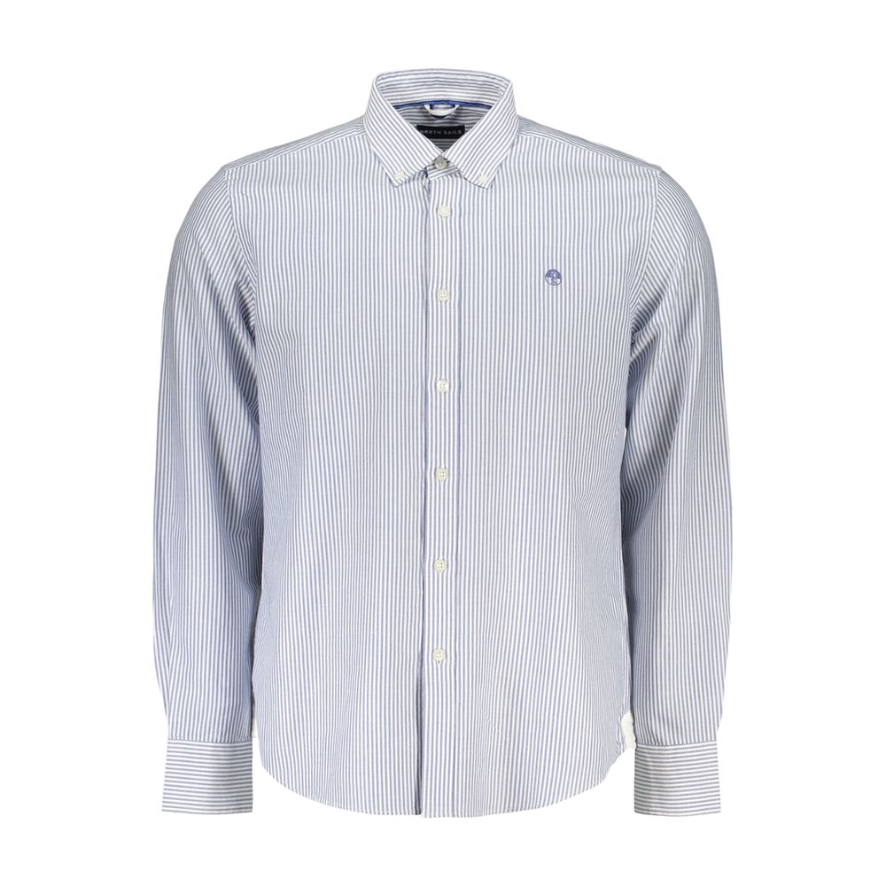 Blue Cotton Dress Shirt