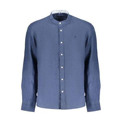 Blue Linen Mens Shirt
