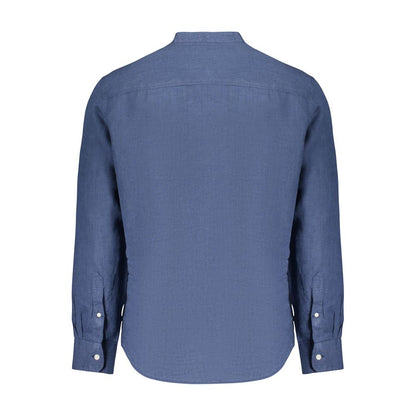 Blue Linen Mens Shirt