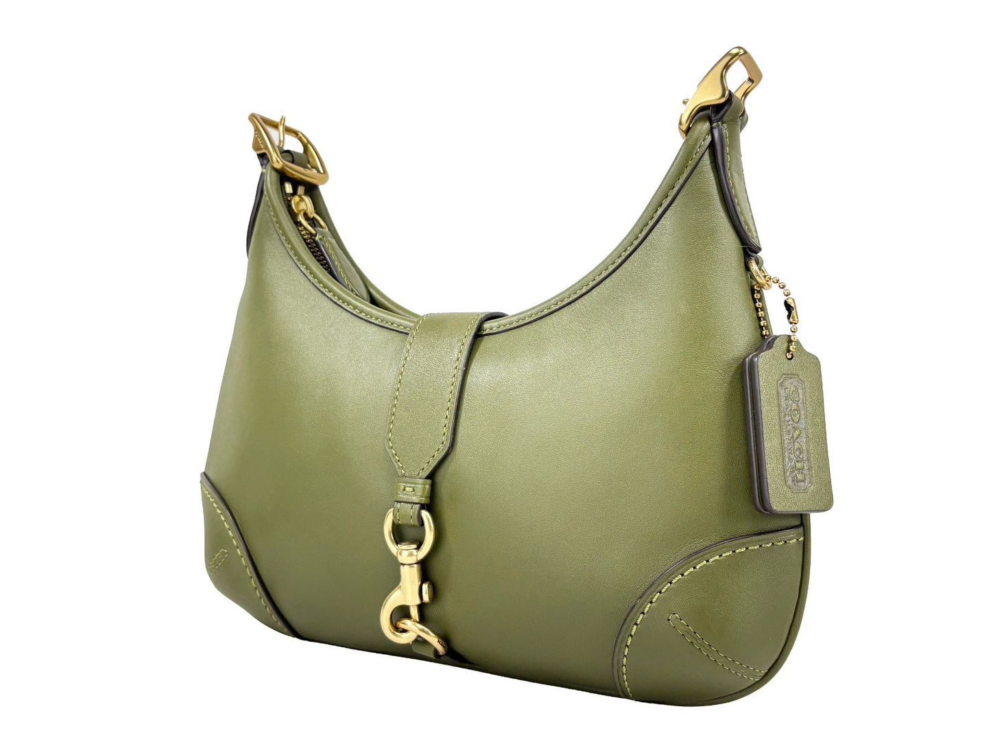 Coach Hamptons Leather Hobo Shoulder Bag
